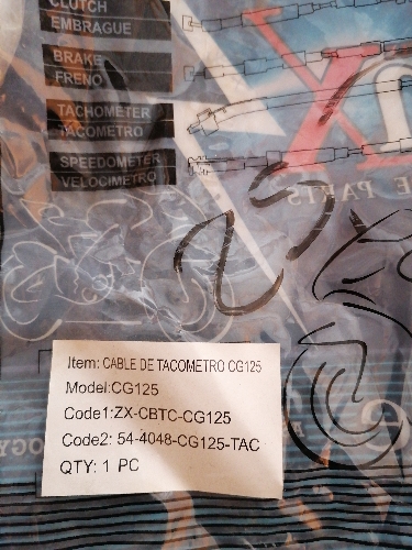 CABLE DE TACOMETRO CGL125 ZENX