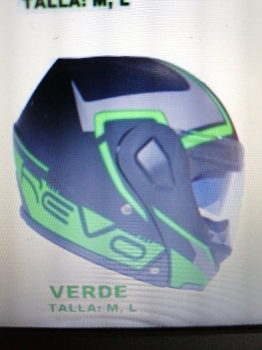 CASCO MOTO VENTO M NEGRO/VERDE VR285 DOBLE PROPOSITO
