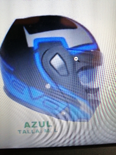 CASCO MOTO VENTO M NEGRO/AZUL VR285 DOBLE PROPOSITO