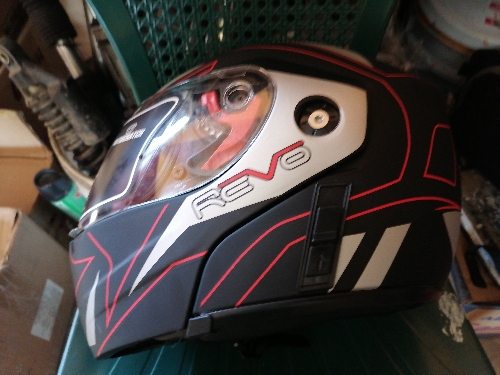 CASCO FICCION XL ROJO FD-807- DOBLE PROPOSITO