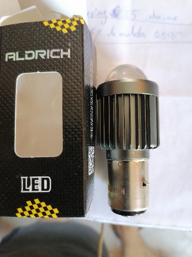 BOMBILLA LED B35 LUPA BLANCO/AMARILLO ALDRICH