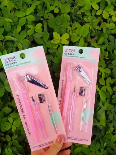 Kit de cejas y uñas 4 pcs