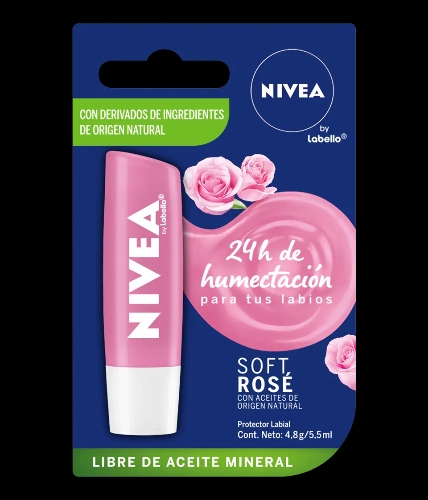 Balsamo Labial NIVEA SOFT ROSE