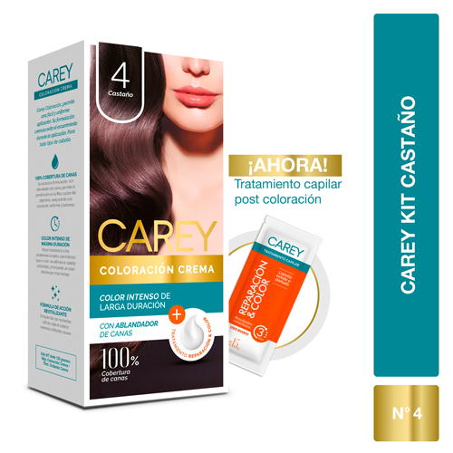 Kit Tinte carey 4 castaño