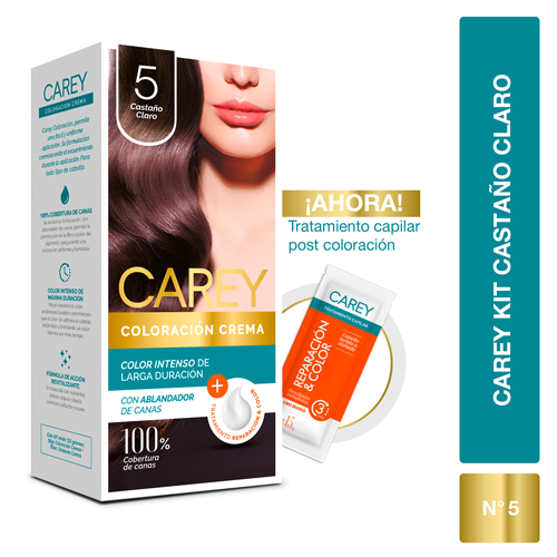 Kit Tinte carey 5 castaño claro