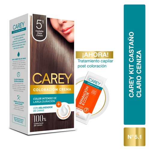 Kit Tinte carey 5¹ castaño claro ceniza