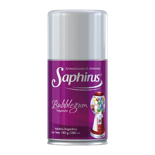 Aromatizador de ambiente en aerosol Saphirus Bubblegun 280cc