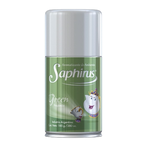 Aromatizador de ambiente en aerosol Saphirus Green 280 cc