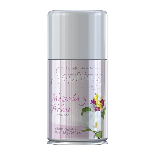 Aromatizador de ambiente en aerosol Saphirus Magnolia y fresias 280cc