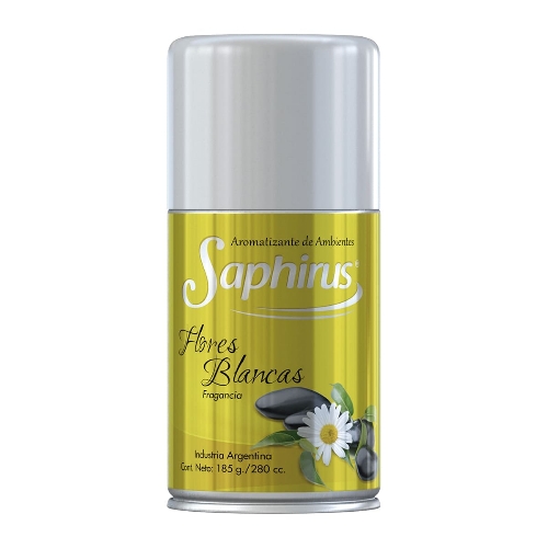 Aromatizador de ambiente en aerosol Saphirus Flores Blancas 280cc