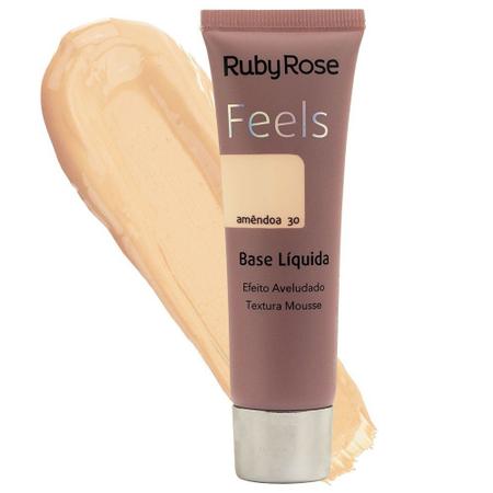 Base Liquida Feels Ruby Rose amêndoa 30