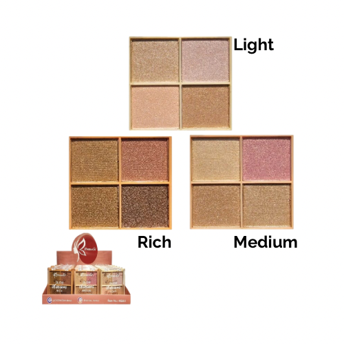 Iluminador Glow Obsessions D'hermosa 4 tonos