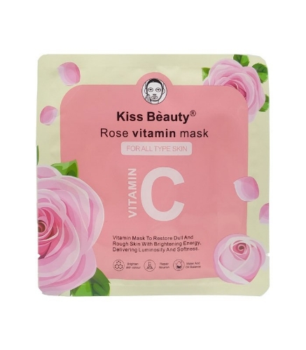 Mascarilla de Rosas con Vitamina C Kiss Beauty
