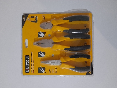 Set Alicate negro/amarillo 3 pcs