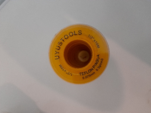 Teflon P/Agua 1/2 x 10m