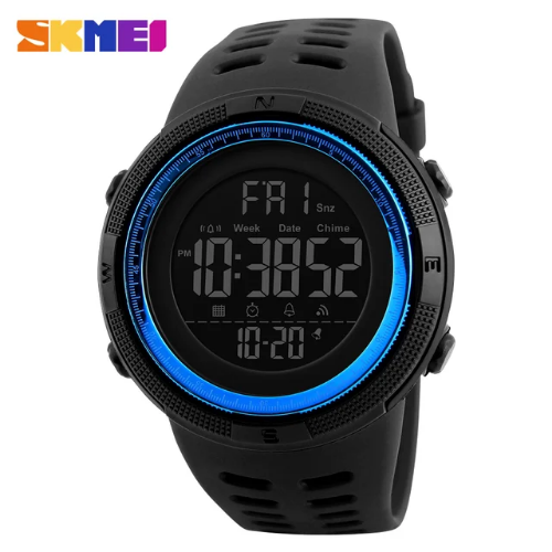 Reloj digital 1251 negro/ azul