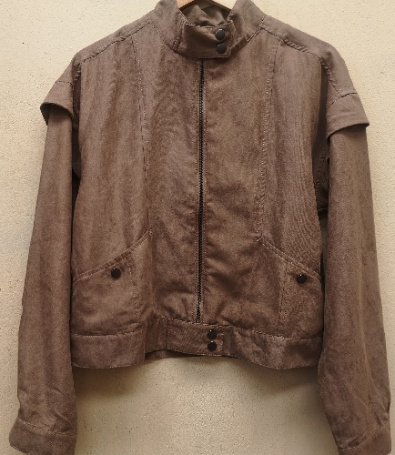 CHAQUETA CAFÉ CLARO