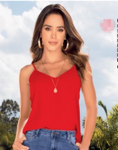 BLUSA DE TIRANTES ROJA