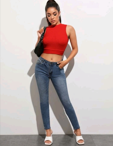 BLUSA ESPALDA DESCUBIERTA ROJA
