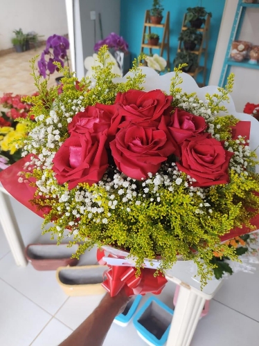 Buquê 6 rosas