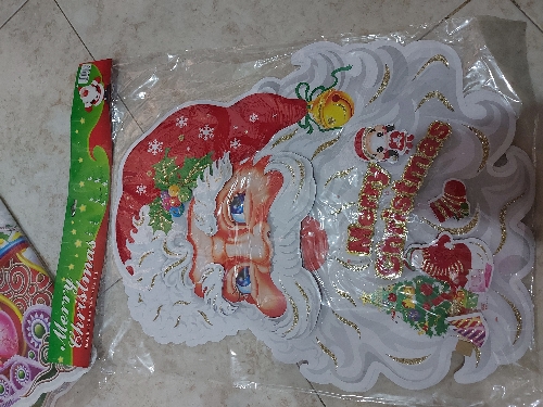Afiche cara de santa x2
