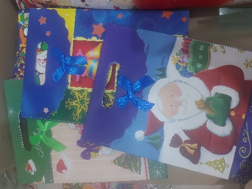 BOLSA NAVIDAD tipo sobre, 19cm x 27cm 007