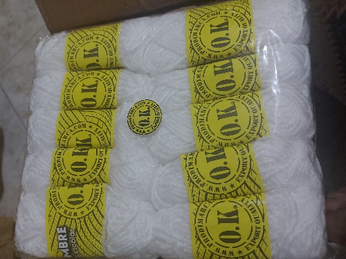Estambre escolar blanco OK 12gr