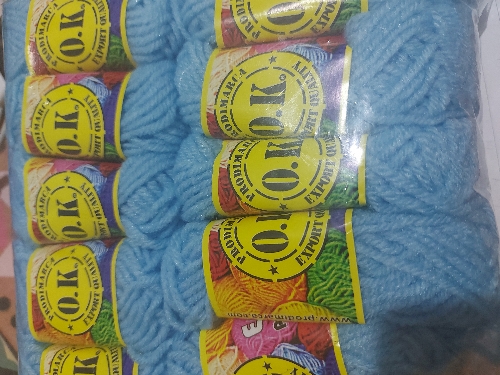 Estambre escolar azul claro OK 12gr