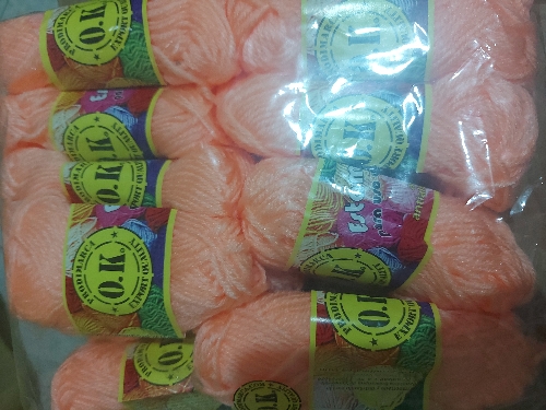Estambre escolar naranja claro OK 12gr