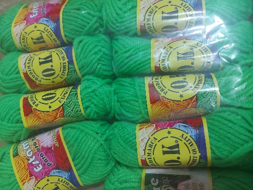 Estambre escolar verde manzana OK 12gr