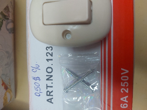 APAGADOR  SWICH 123 6A 250V