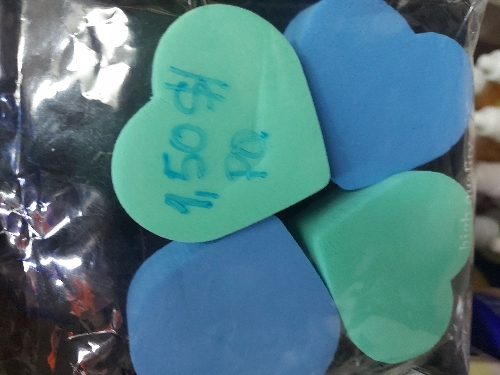 ESPONJA CORAZONES X 4 UND