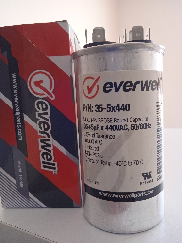 CAPACITADOR 35+5 MFD X440V EVERWELL