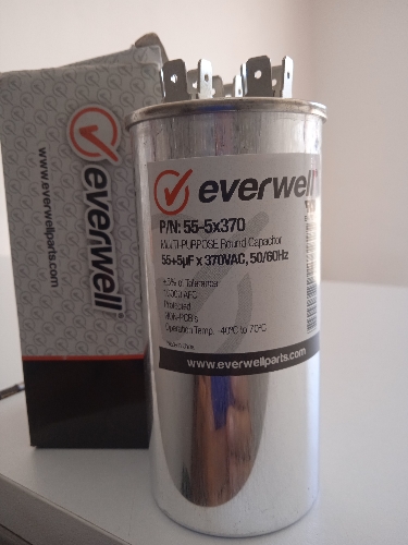CAPACITADOR 55+5 MFD 370V EVERWELL