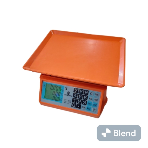 BAG-931-BALANZA HIPO.CHICA DE PLASTICO NARANJA/PLATO FIJO