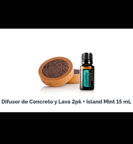 D.Difusor de concreto y lava+Island Mint 15ml