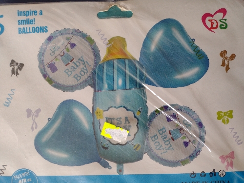 Baby boy globo metálico