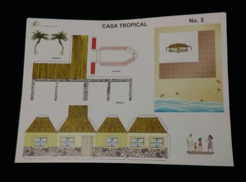 Casa para armar maqueta "casa tropical"#5
