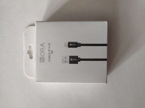 Cable 1HORA IP 2.4A 1M para ifhone