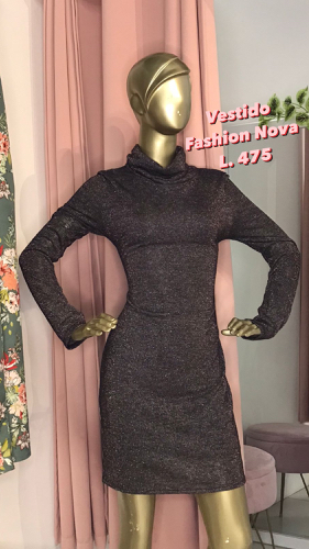 Vestido Negro fashion Nova