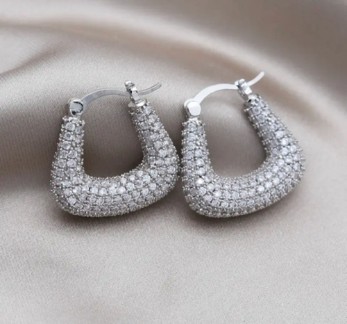 Argolla cuadro piedras Gold y silver 18K