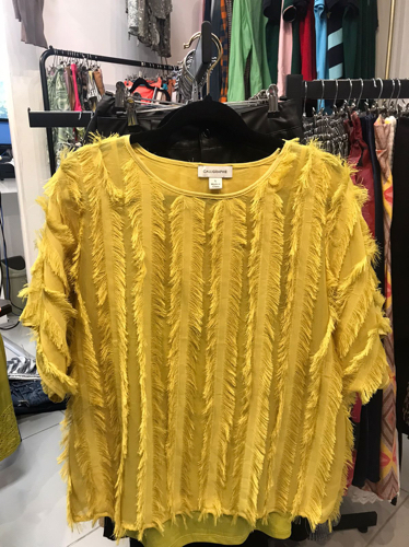 Blusa amarilla CALLIGRAPHIE