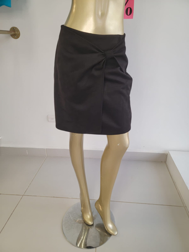 falda negra terciopelo talla 2