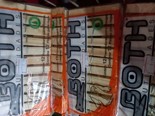 Prendedor de roupa 12un