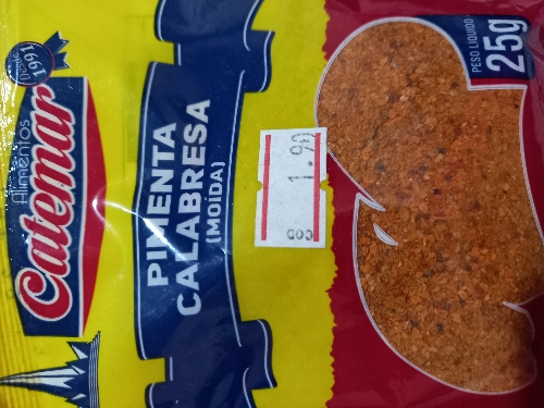 Pimenta calabresa  moída 25g