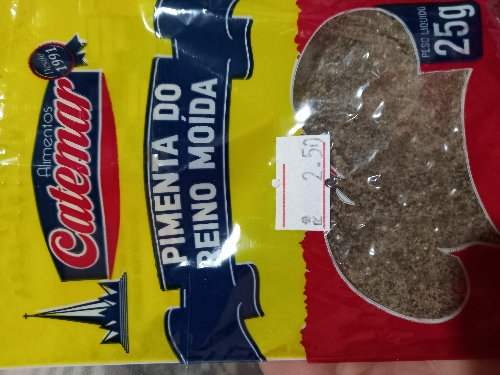 Pimenta do reino moída 25g