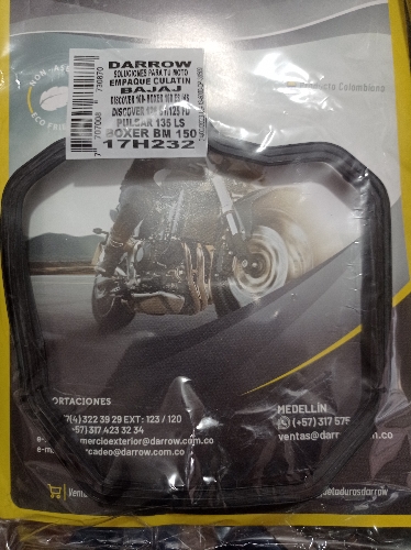 EMPAQUE CULATIN PULSAR 135 / DISCOVER 125 - 135 / BOXER BM (DARROW)