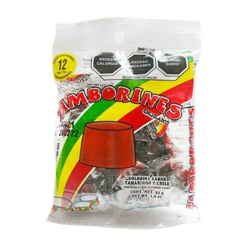 Tamborines enchilados 12 pzs 54gr