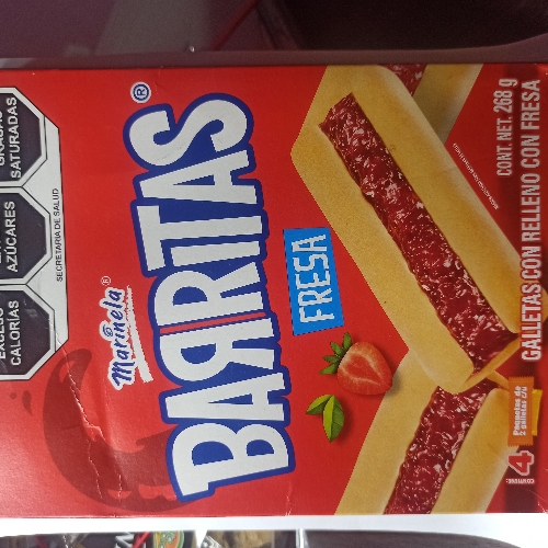 Barritas sabor fresa 268g