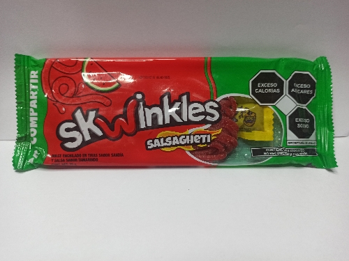 Skwinkles salsagheti sabor sandía y salsa tamarindo 70gr